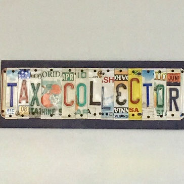 License plate collage